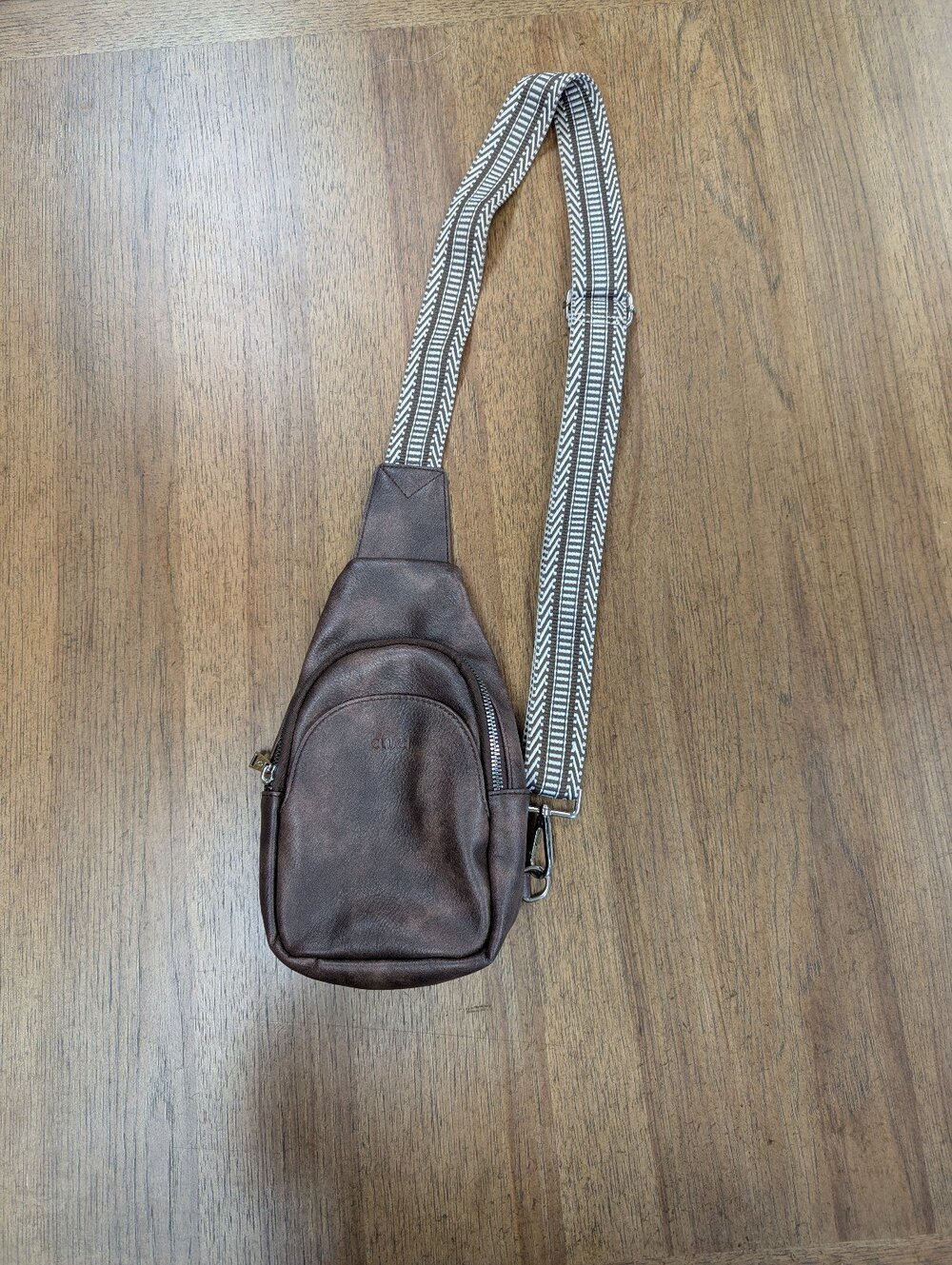 CLUCI CrossBody Bag Large Sling Bag for Women Leather Sling Backpack Fanny Pack